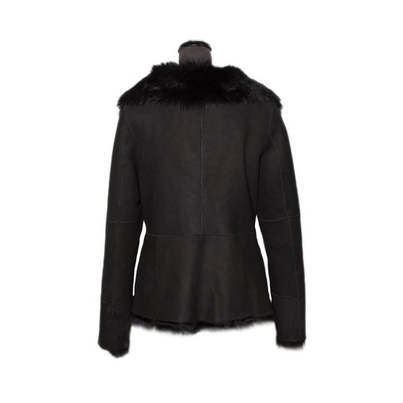 UGG Karlene Toscana Shearling Black Jacket - Women's - Picture 3 of 5